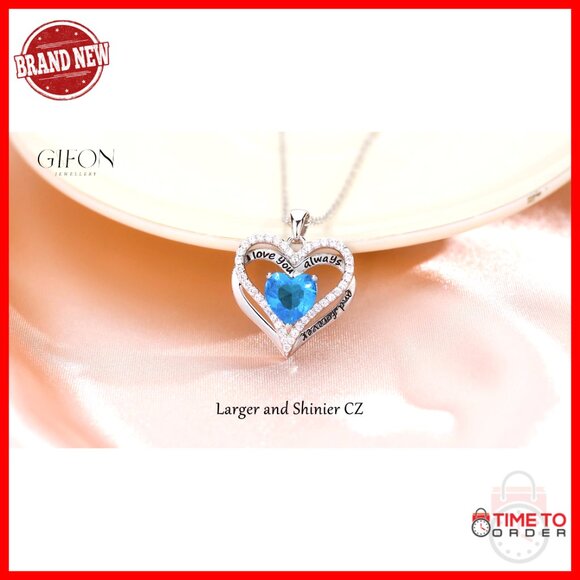 sterling silver necklace heart necklace for her